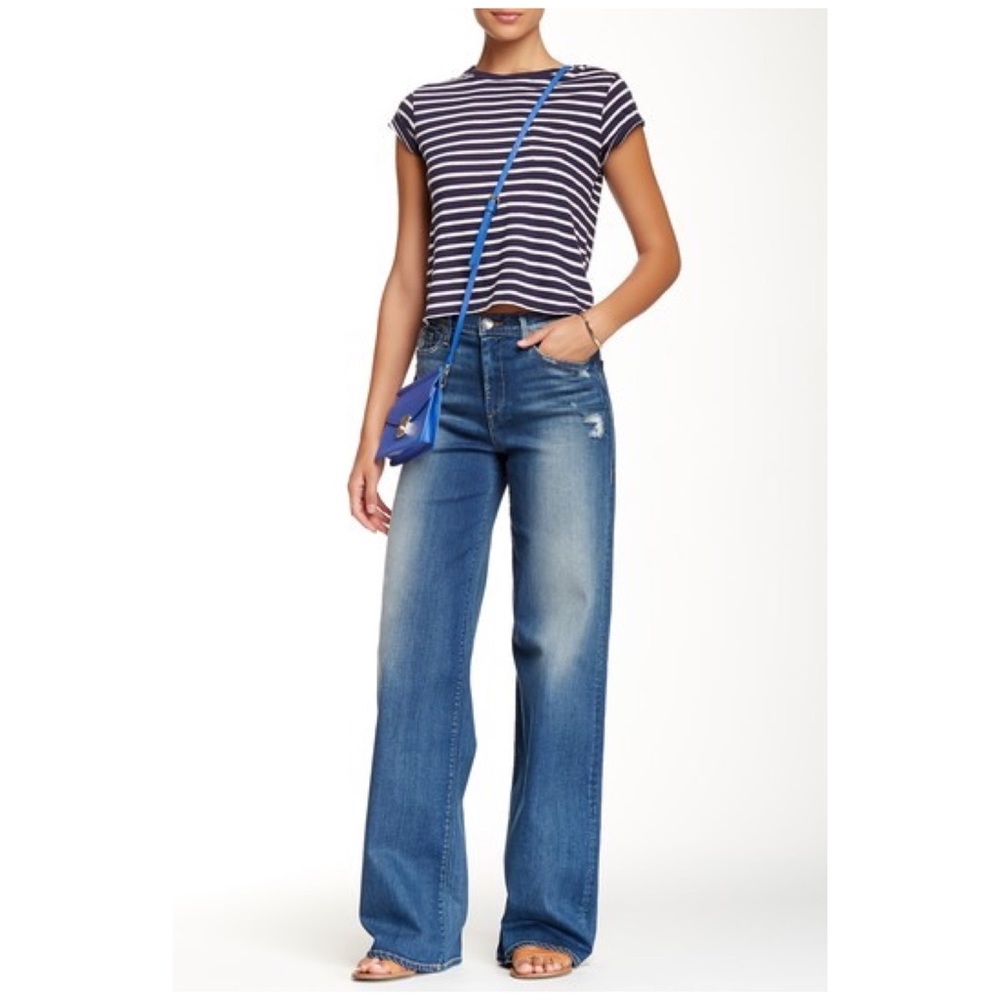 True Religion Ava High Rise Wide Leg Jean